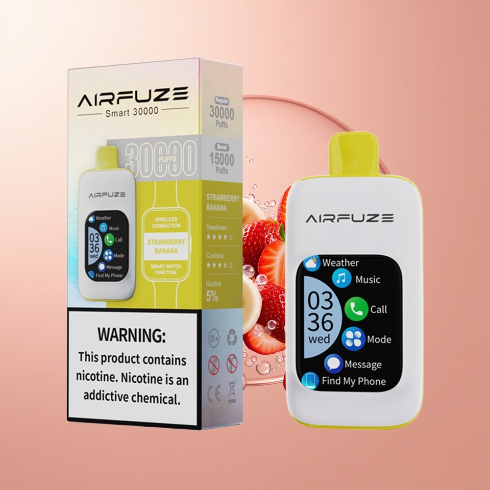 Strawberry Banana AirFuze Smart 30000 Puffs Disposable Vape