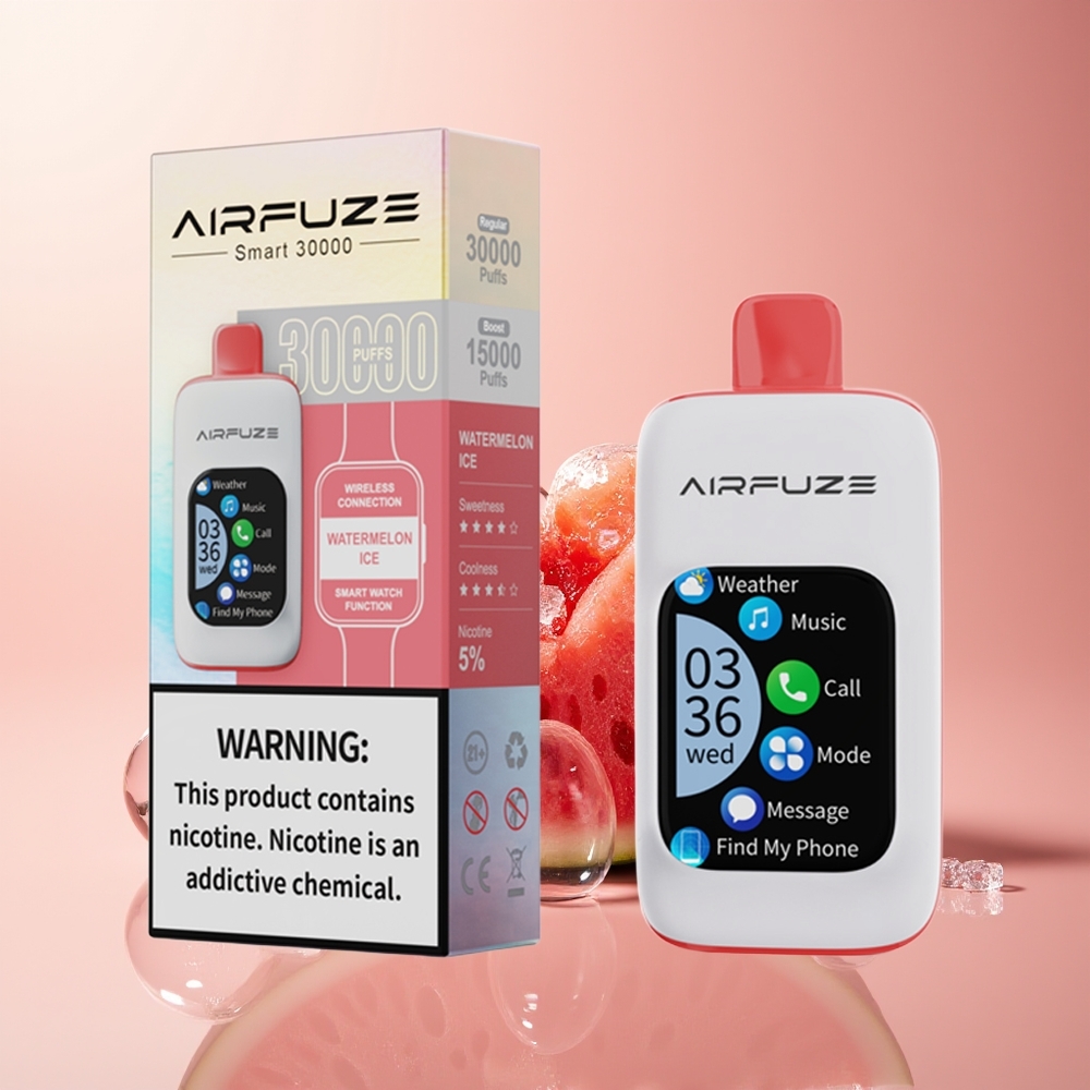 Watermelon Ice AirFuze Smart 30000 Puffs Disposable Vape with 900mAh Battery