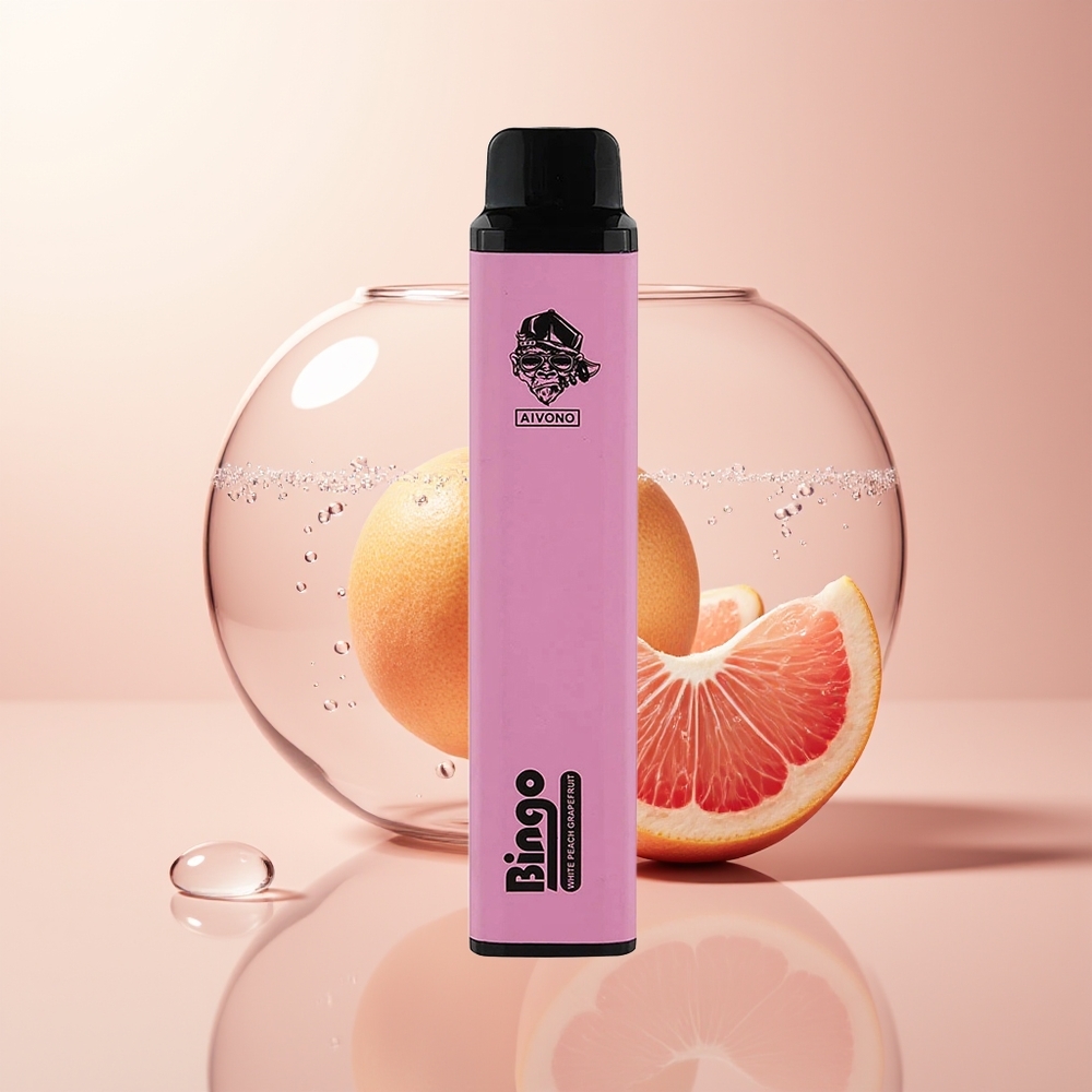 White Peach Grapefruit Aivono Aim Bingo 4000 Puffs Disposable Vape