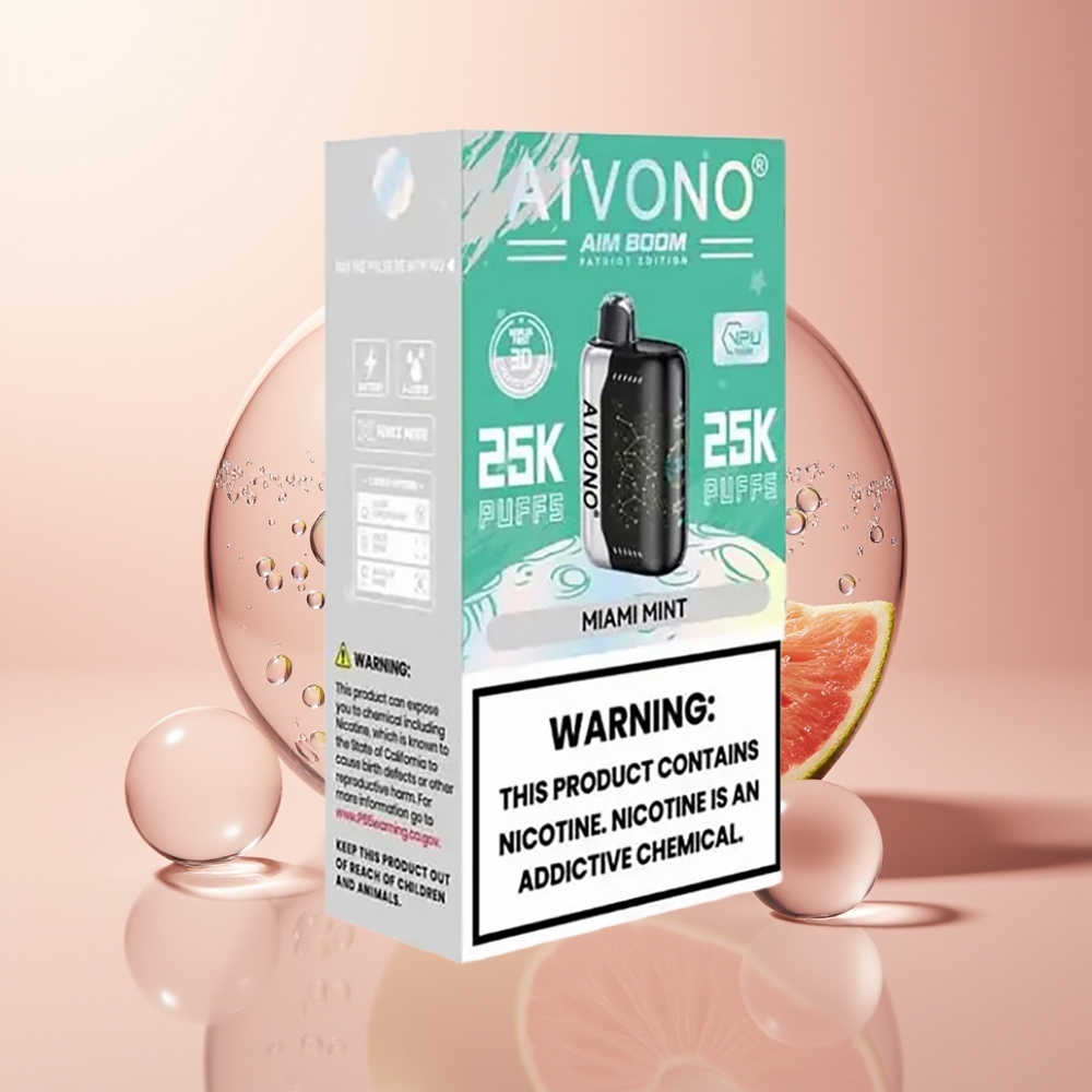 Miami Mint Aivono Aim Boom 25000 Puffs 28ml Disposable Vape