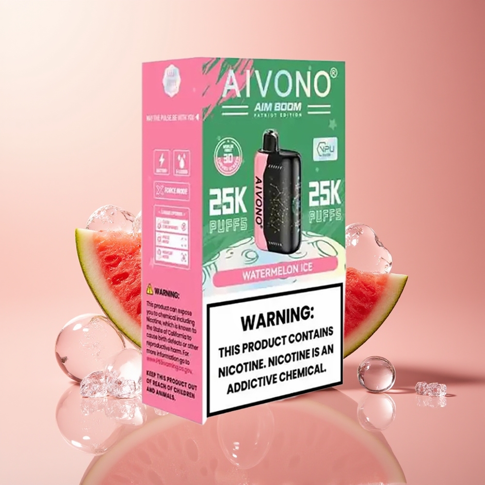 Watermelon Ice Aivono Aim Boom 25000 Puffs Type-C Charging