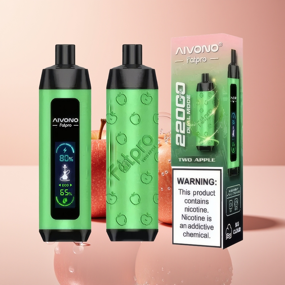 Two Apple Aivono Aim Fatpro 22000 Puffs Rechargeable
