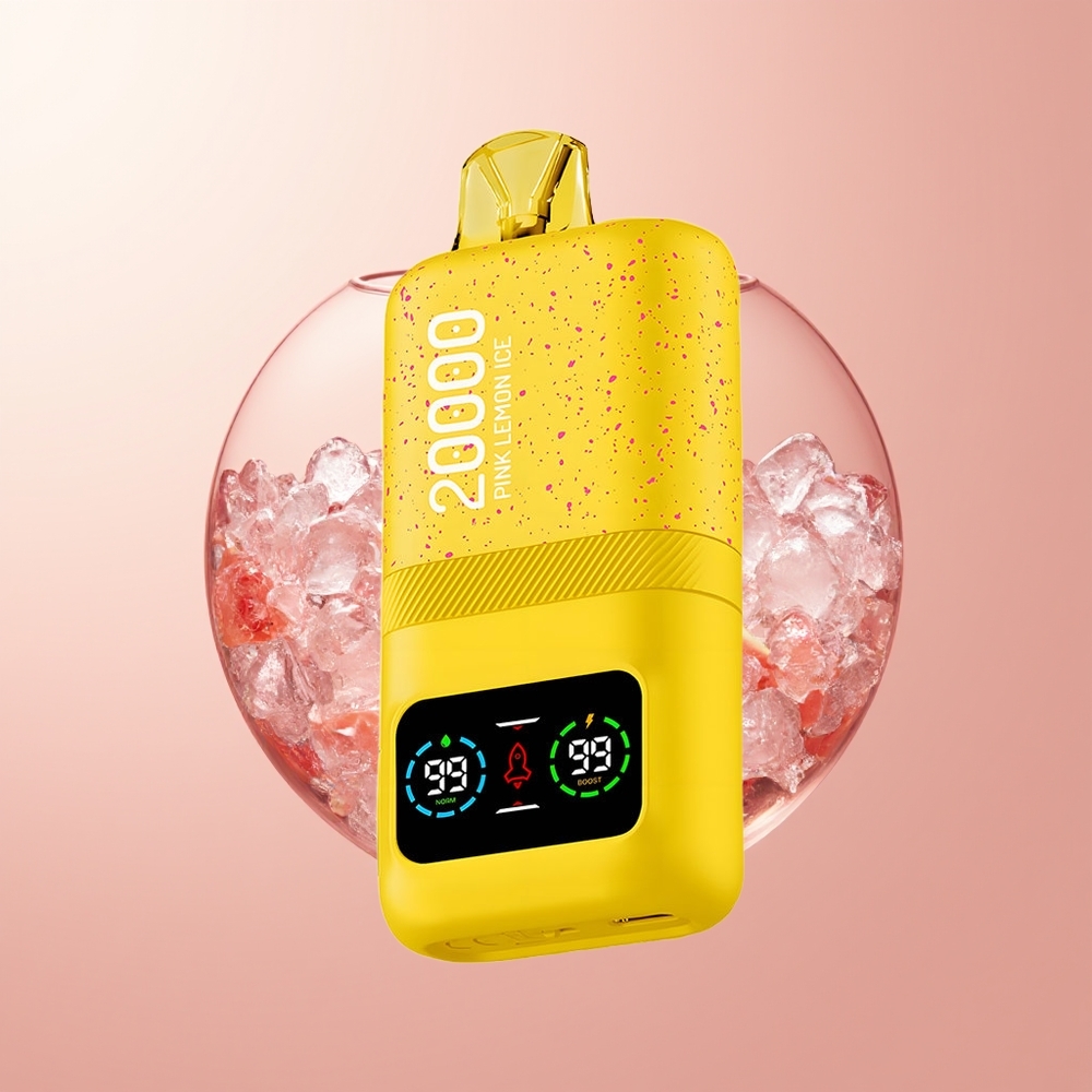 Pink Lemon Ice Aivono Aim Magic 20000 Puffs Disposable Vape LCD Display