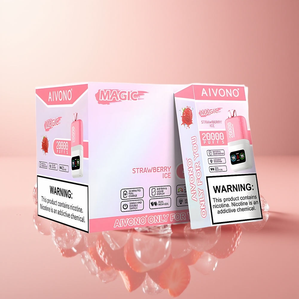 Strawberry Ice Aivono Aim Magic 20000 Puffs Type-C Rechargeable