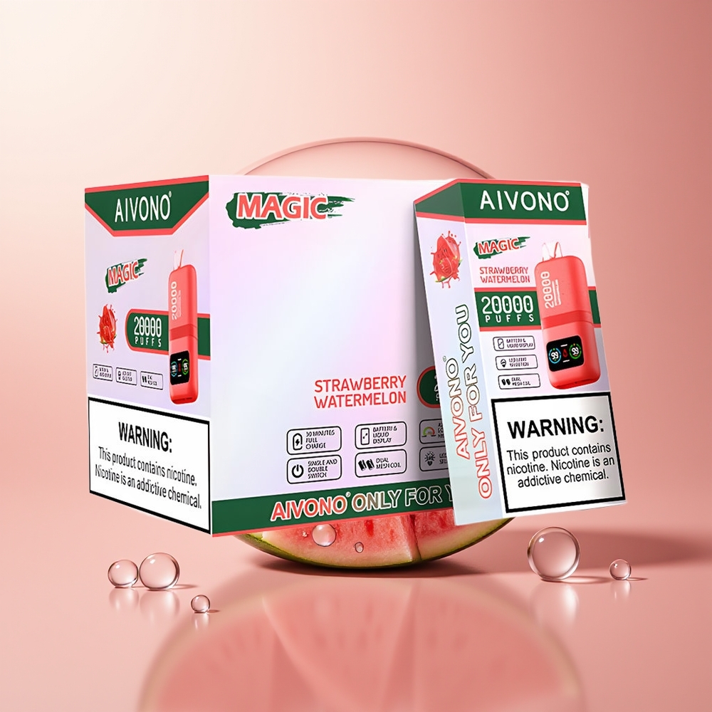 Strawberry Watermelon Aivono Aim Magic 20000 Puffs Rechargeable Disposable Vape