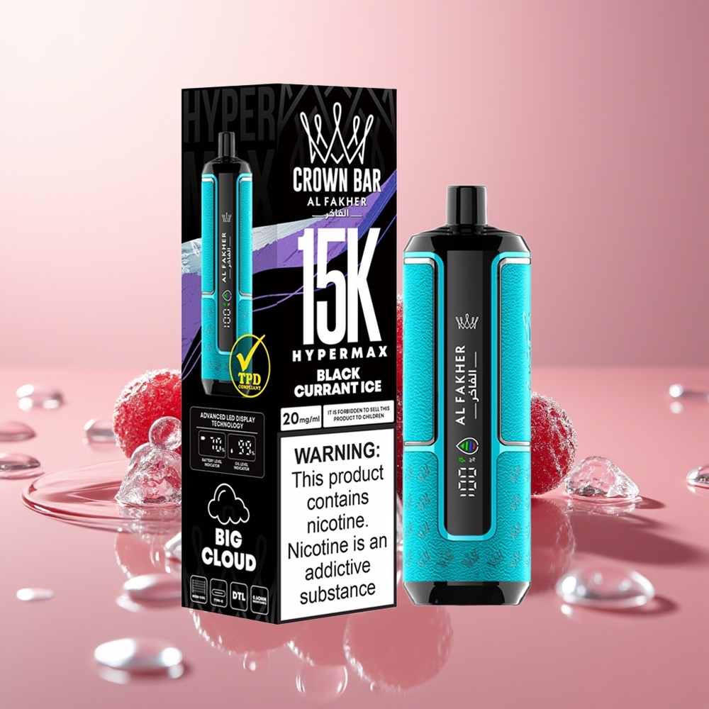Blackcurrant Ice Al Fakher Crown Bar 15K Hypermax DTL 6mg
