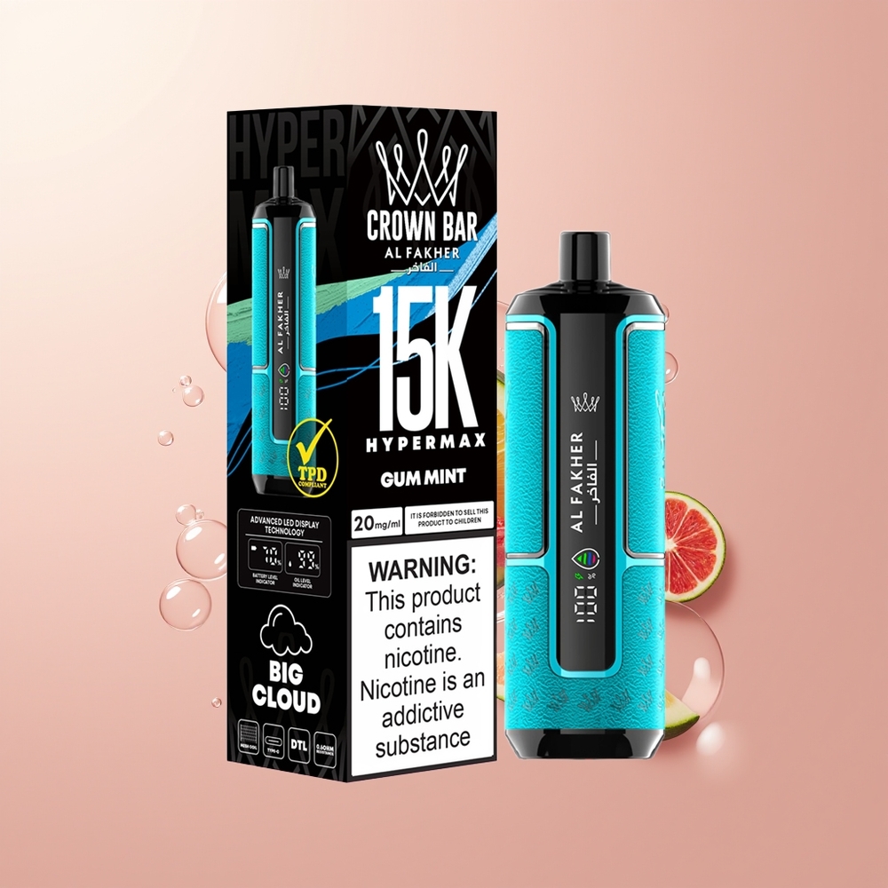 Gum Mint Al Fakher Crown Bar 15K Hypermax 15K DTL