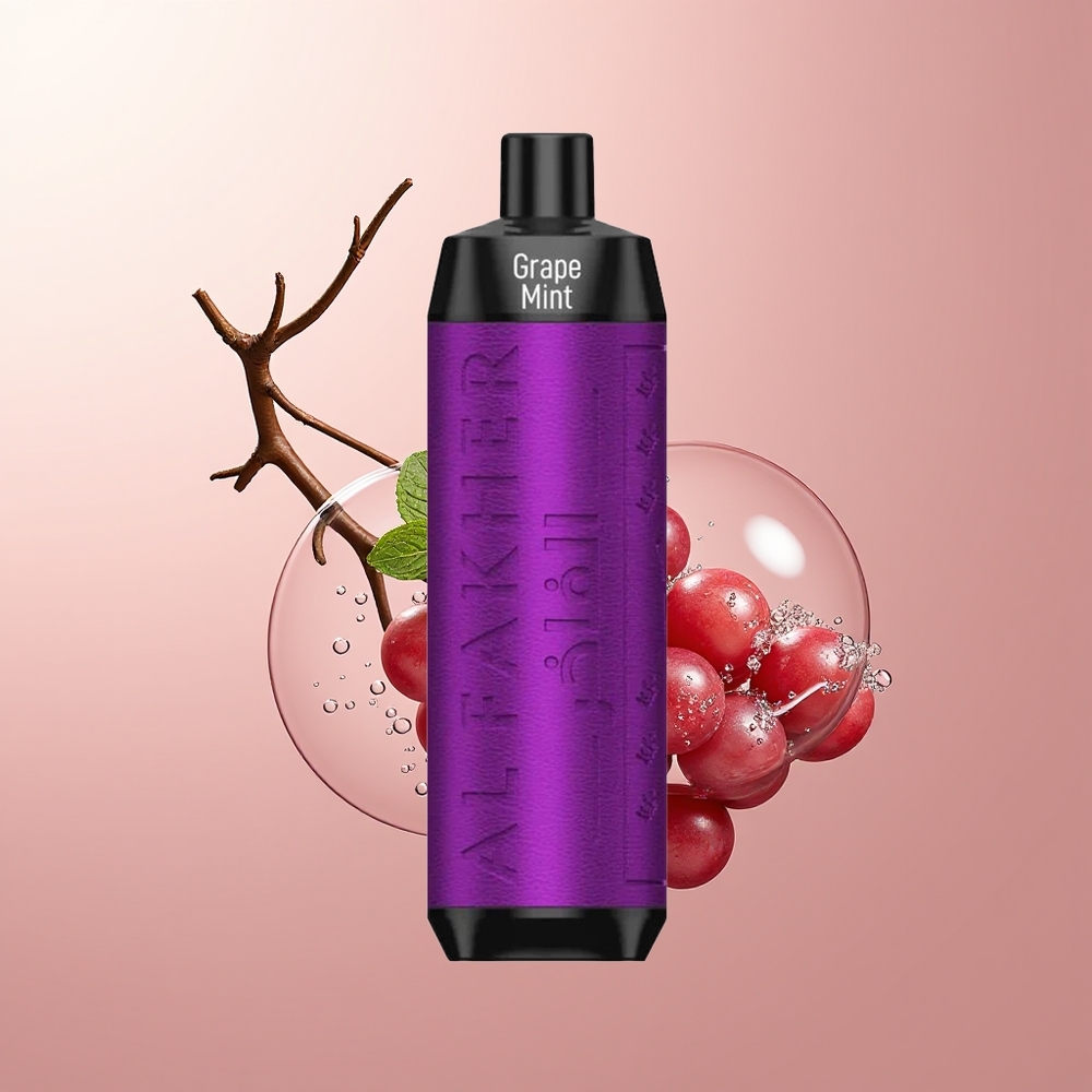 Grape Mint Al Fakher Crown 8000 Puffs Crystal Disposable Vape