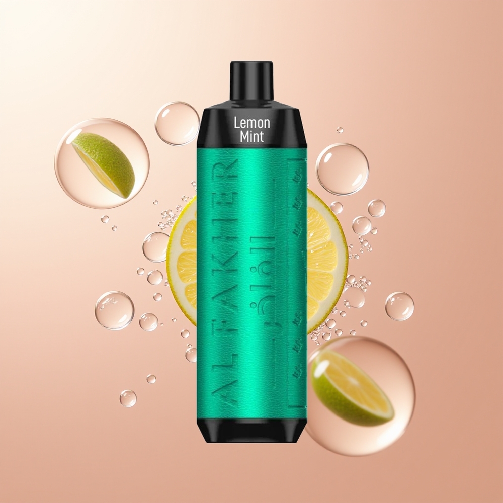 Lemon Mint Al Fakher Crown Bar 8000 Puffs Crystal Disposable Vape