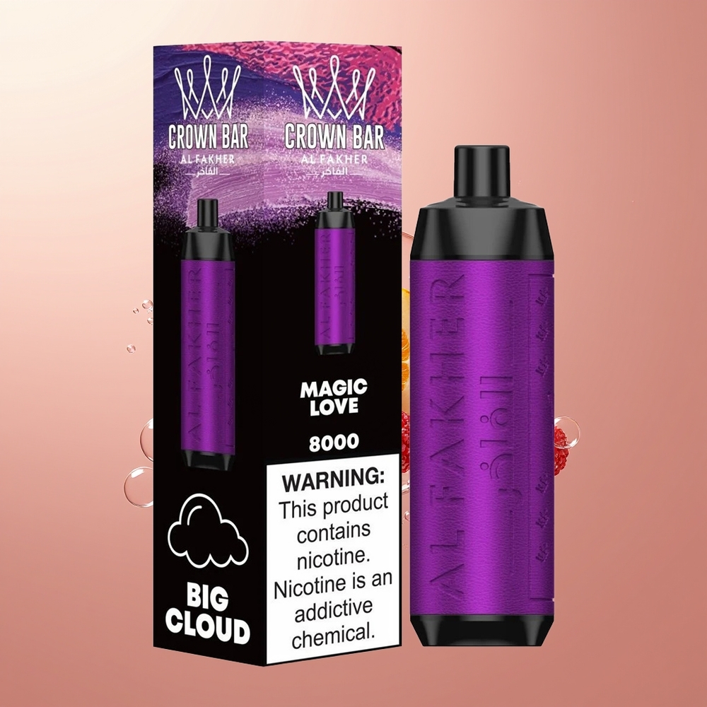 Magic Love Al Fakher Crown Bar 8000 Puffs Crystal Disposable Vape