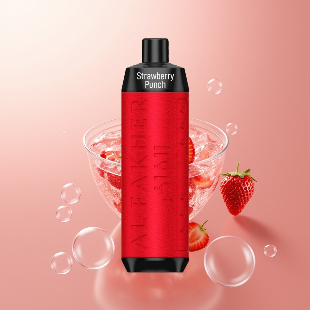 Strawberry Punch Al Fakher Crown 8000 Puffs Crystal Disposable Vape