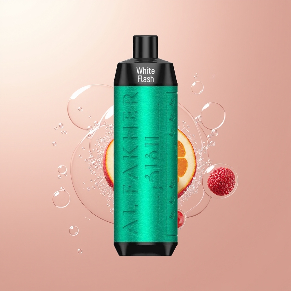 White Flash Al Fakher Crown 8000 Puffs Crystal Disposable Vape