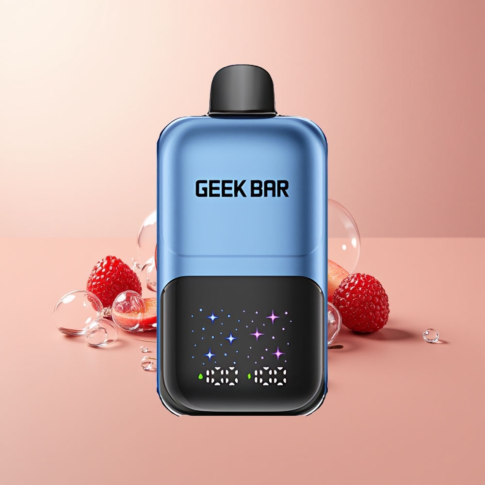 Peach & Berries GEEK BAR 2GO 50000 Puffs Interactive Large Screen