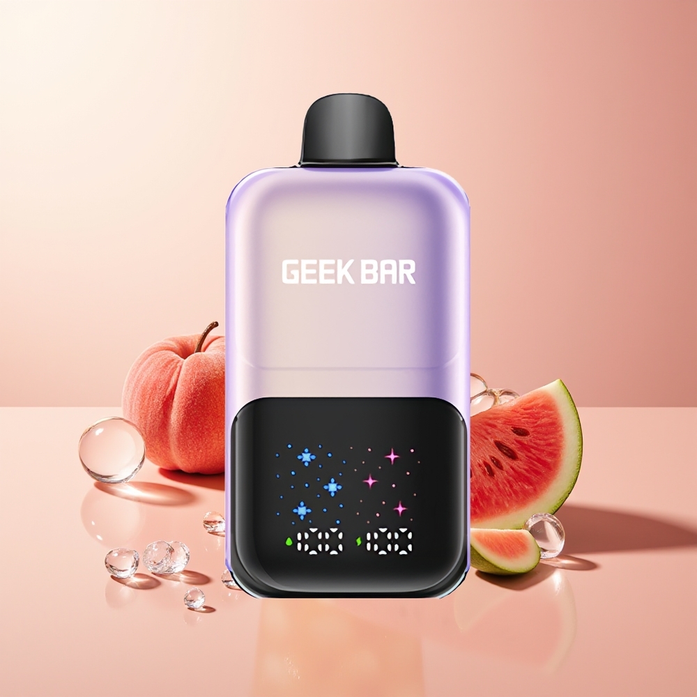 Peach Mango Watermelon Ice GEEK BAR 2GO 50000 Puffs Dual Tanks