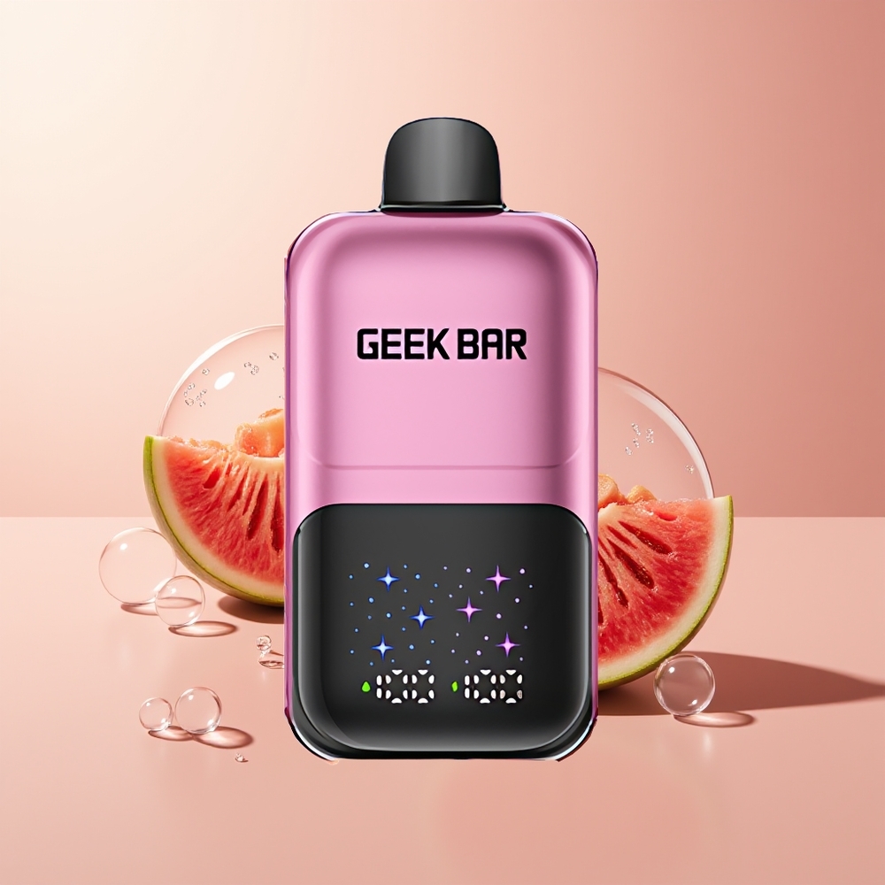 Peach & Watermelon GEEK BAR 2GO 50000 Puffs Interactive Large Screen