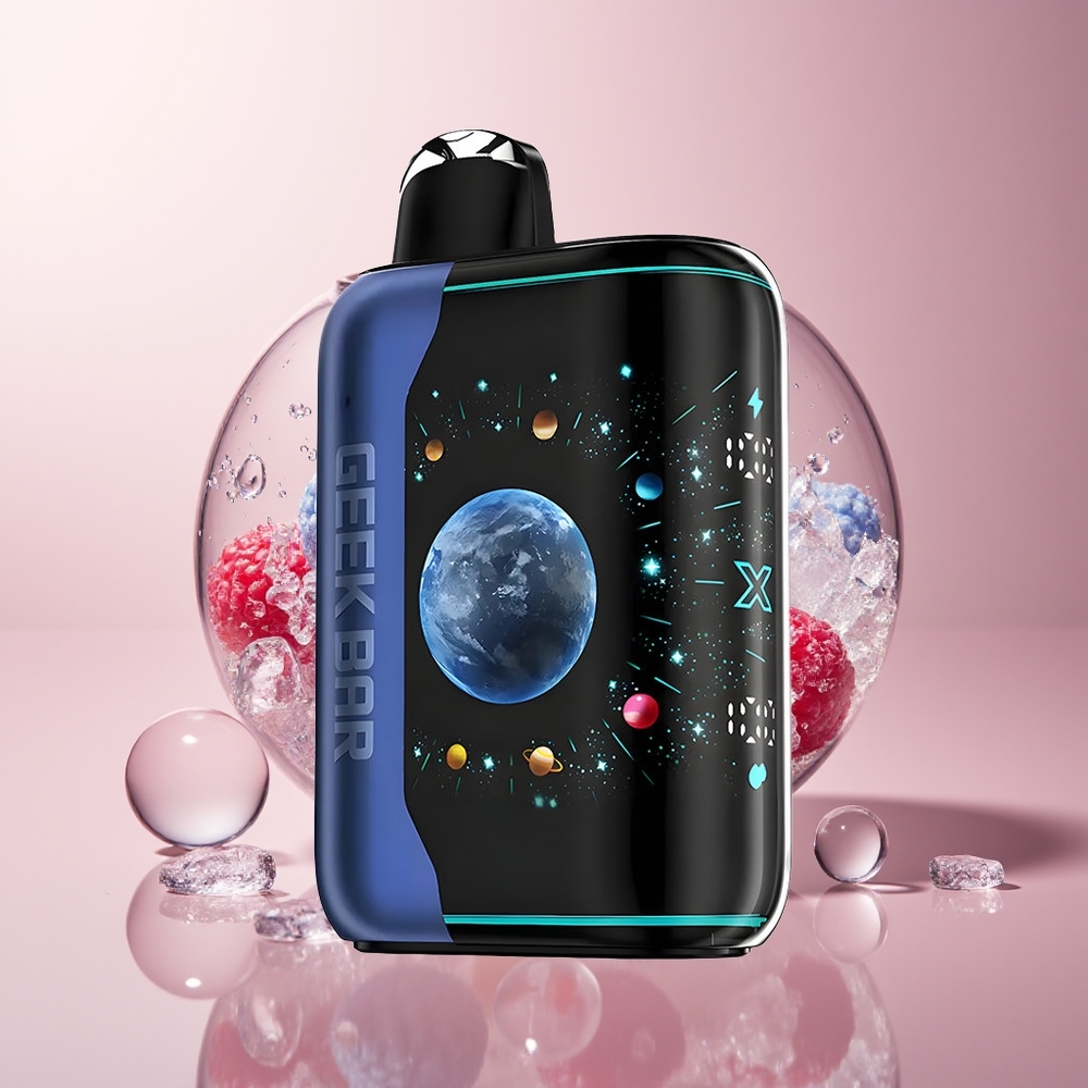 Blue Razz Ice GEEK BAR Platinum Edition 25000 Puffs Dual Mesh Coil