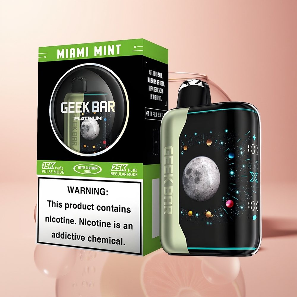 Miami Mint GEEK BAR Platinum Edition 25000 Puffs 20mL E-Liquid