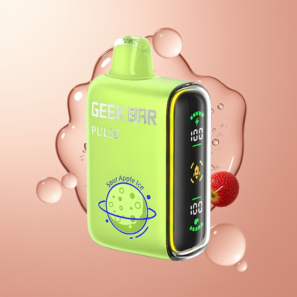 Strawberry Ice Geek Bar Pulse 15000 Puffs USB Type-C
