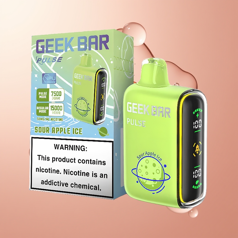 Strawberry Ice Geek Bar Pulse 15000 Puffs USB Type-C