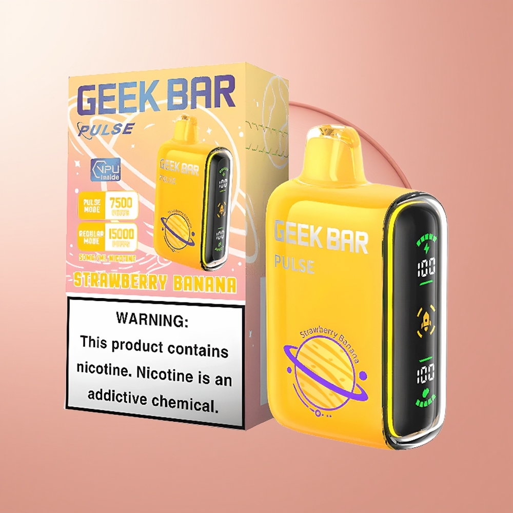 Strawberry Ice Geek Bar Pulse 15000 Puffs USB Type-C
