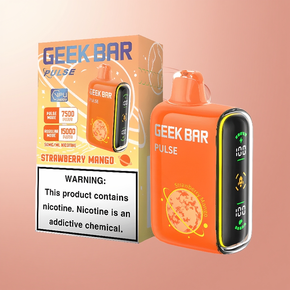 Strawberry Ice Geek Bar Pulse 15000 Puffs USB Type-C