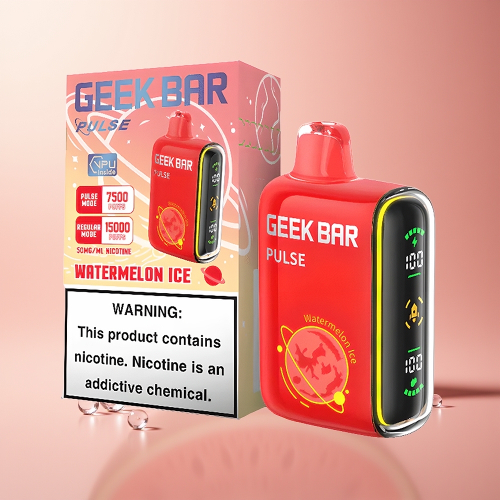 Strawberry Ice Geek Bar Pulse 15000 Puffs USB Type-C