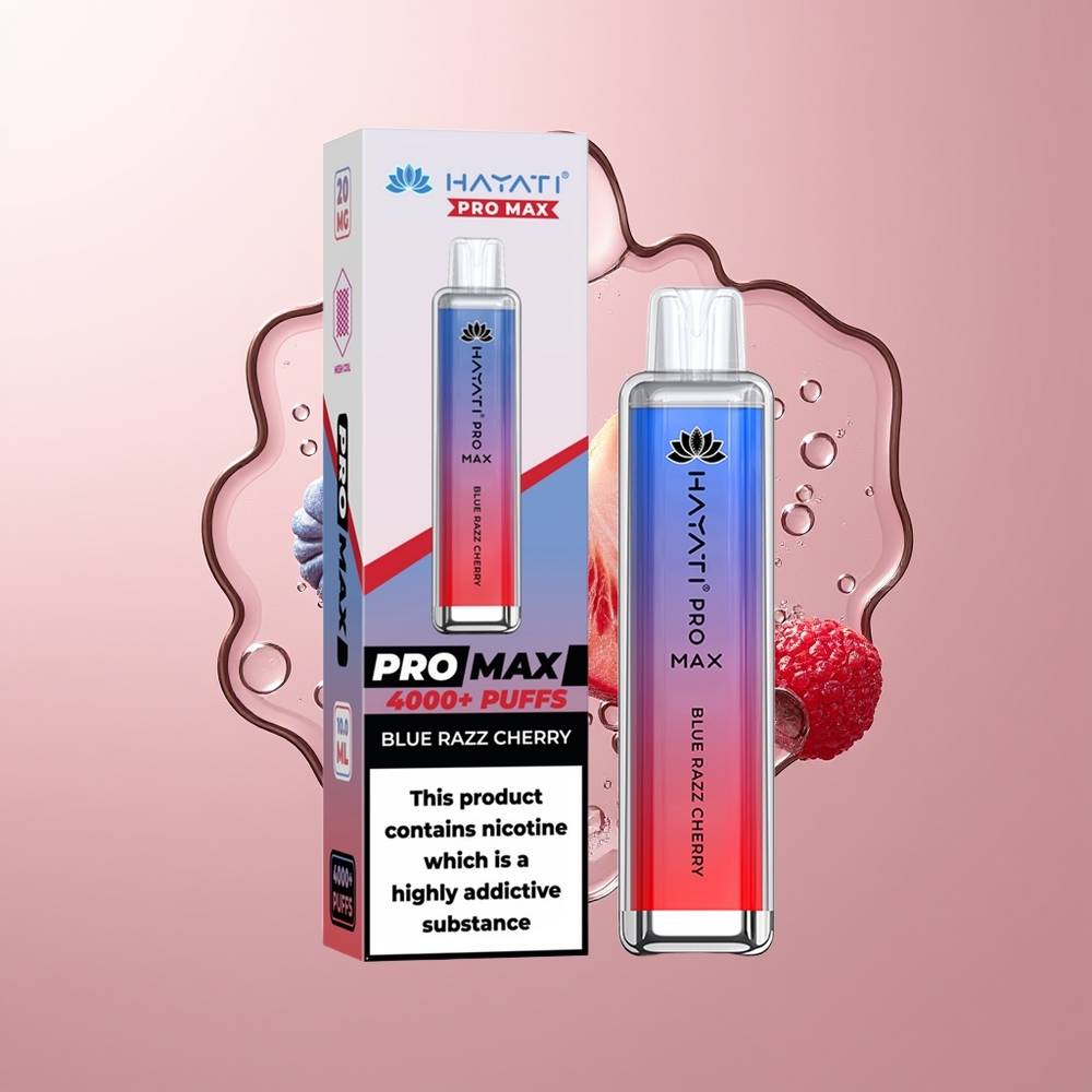 Blue Razz Cherry Hayati Pro 4000 Puffs Rechargeable