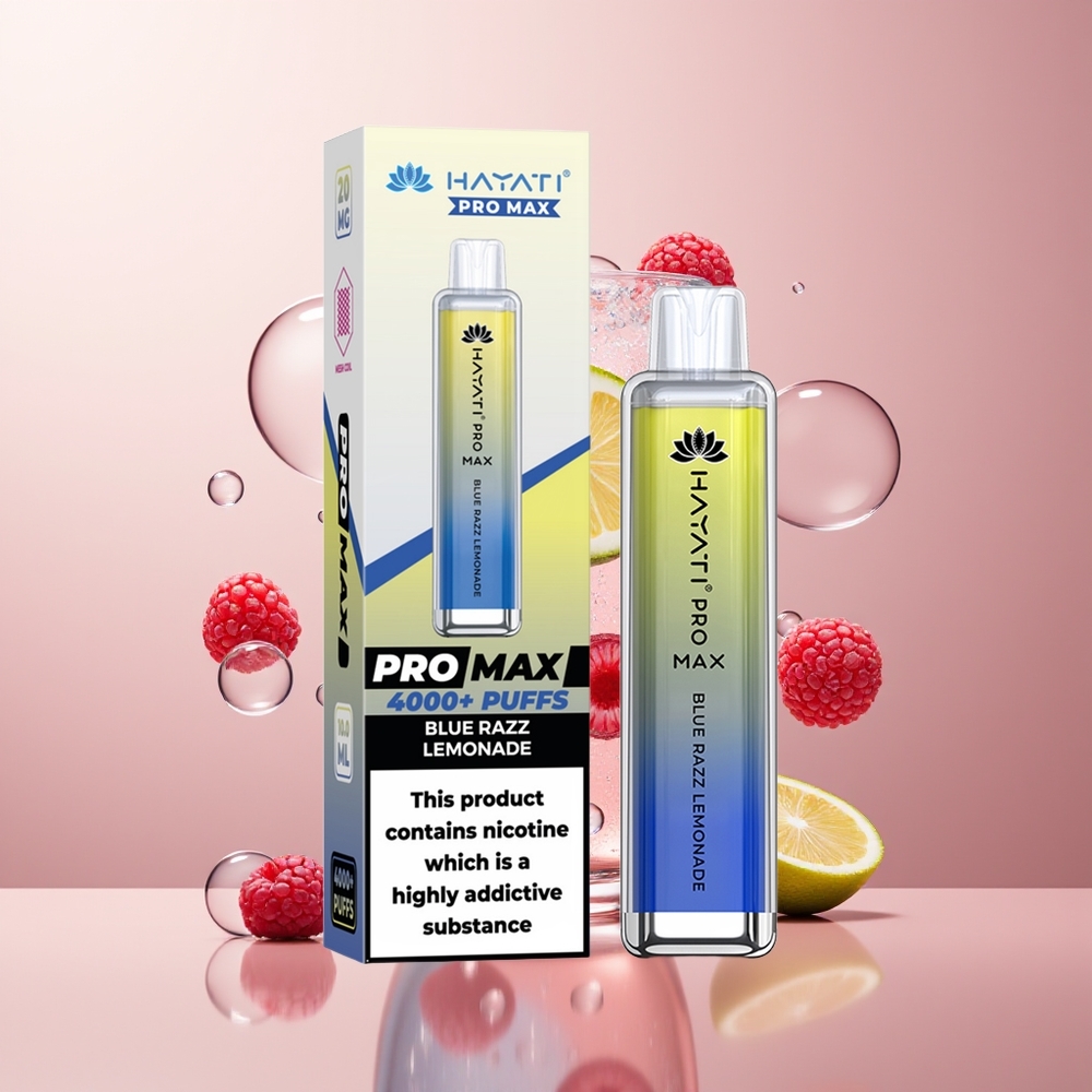 Blue Razz Lemonade Hayati Pro Max 4000 Puffs 5% Nicotine Disposable Vape