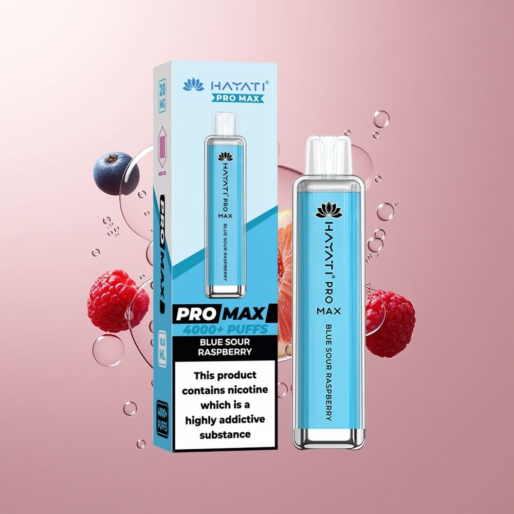 Blue Sour Raspberry Hayati Pro Max 4000 Puffs Rechargeable