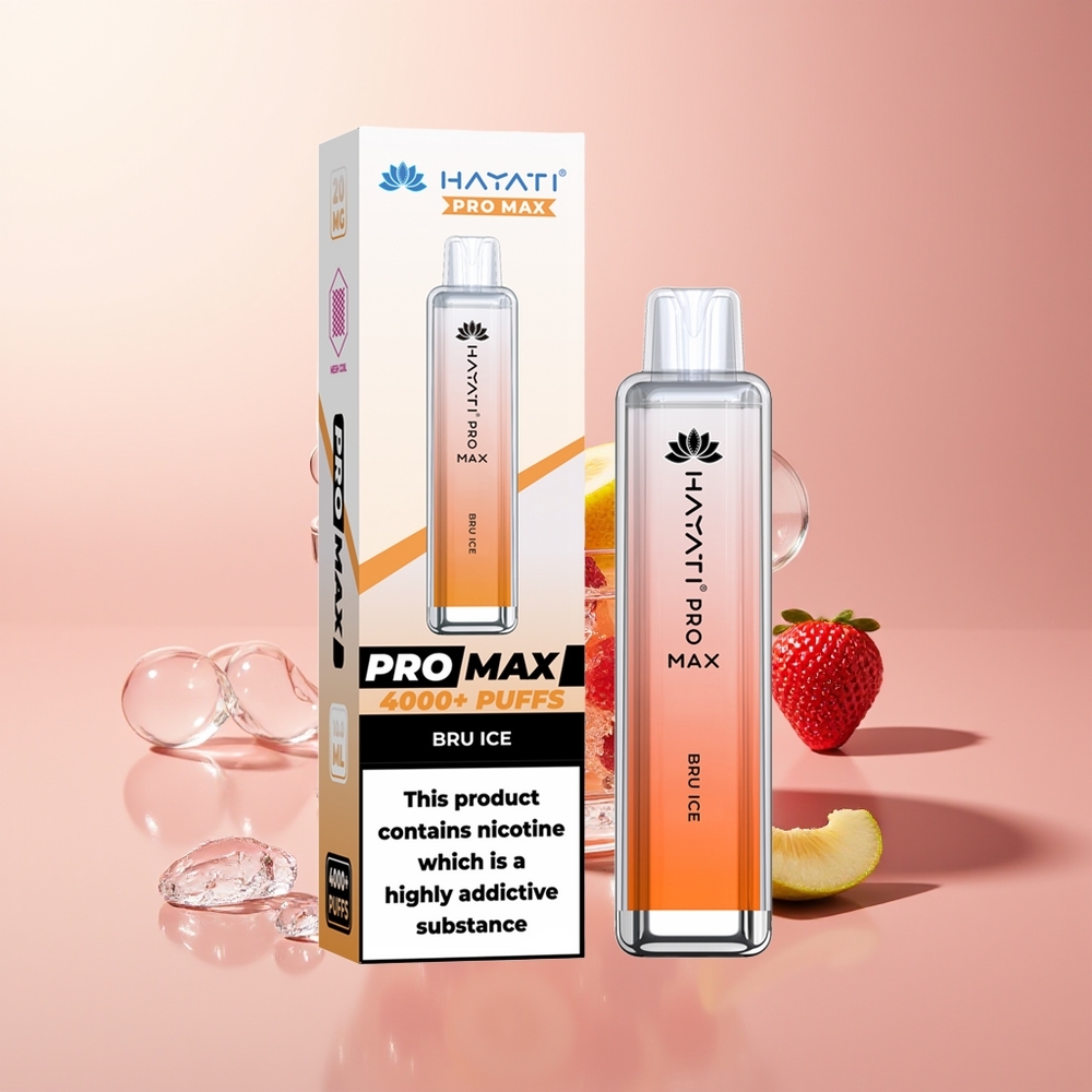 Bru Ice Hayati Pro Max 4000 Puffs Dual 1.1 Ohm Mesh Disposable Vape