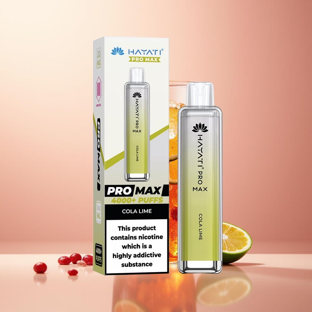 Cola Lime Hayati Pro Max 4000 Puffs Rechargeable