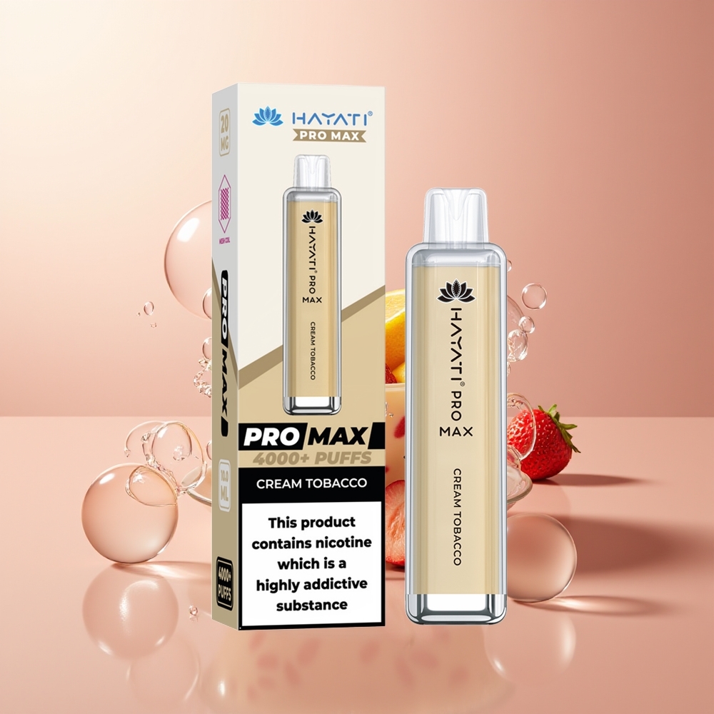 Cream Tobacco Hayati Pro Max 4000 Puffs Rechargeable