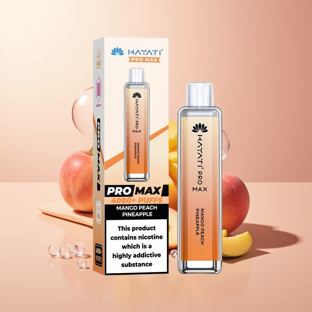 Mango Peach Pineapple Hayati Pro Max 4000 Puffs Rechargeable