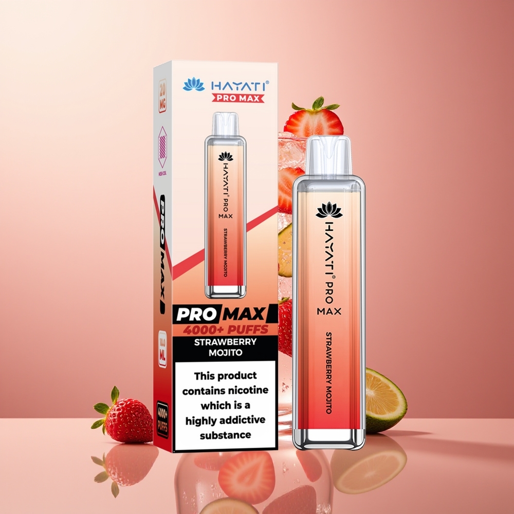Strawberry Mojito Hayati Pro Max 4000 Puffs Rechargeable