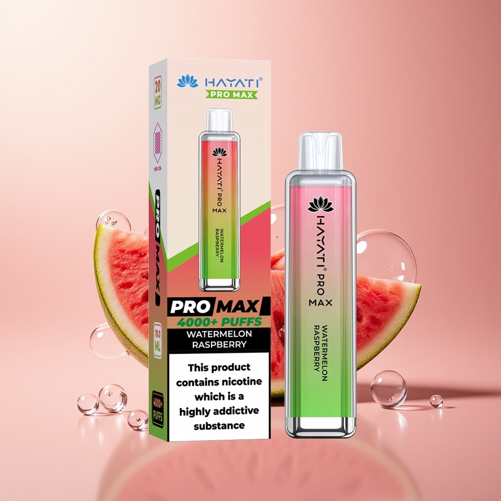 Watermelon Raspberry Hayati Pro Max 4000 Puffs LED