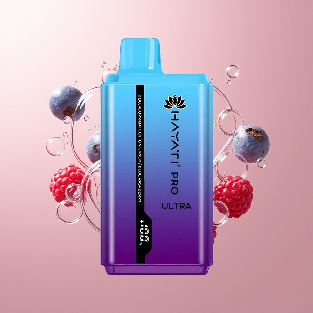 Blackcurrant Cotton Candy Blue Raspberry Hayati Pro Ultra 15000 Puffs