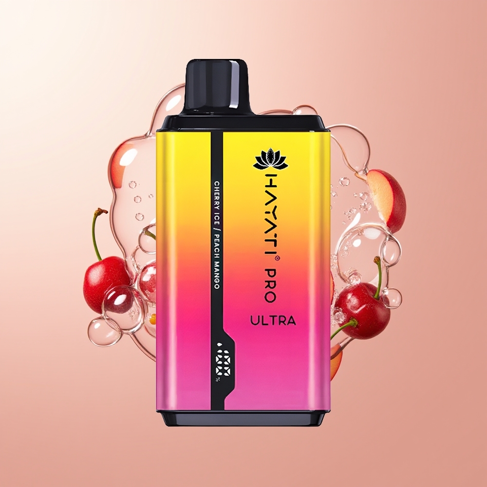Cherry Ice Peach Mango Hayati Pro Ultra 15000 Puffs Disposable Vape