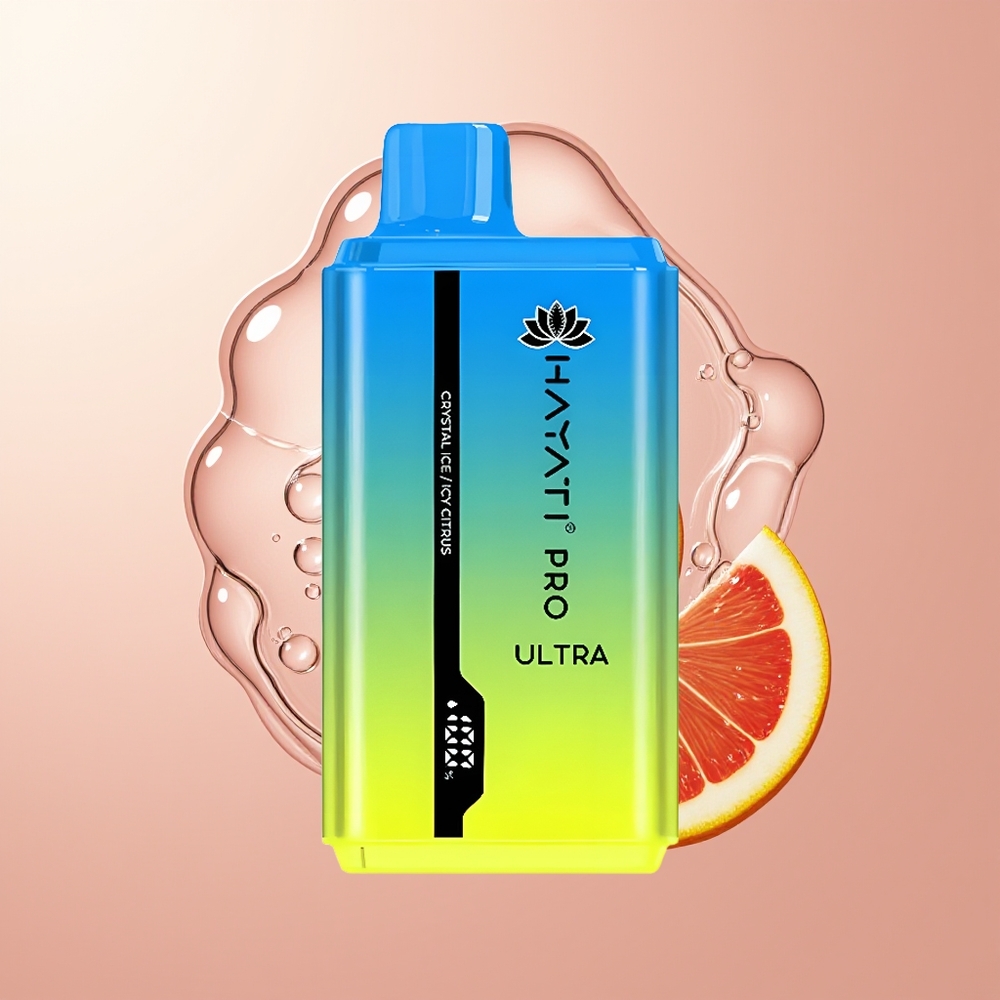 Crystal Ice Icy Citrus Hayati Pro Ultra 15000 Puffs Disposable Vape