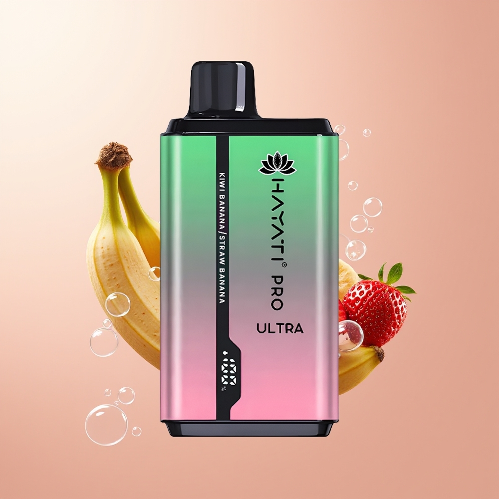 Kiwi Banana Strawberry Hayati Pro Ultra 15000 Puffs