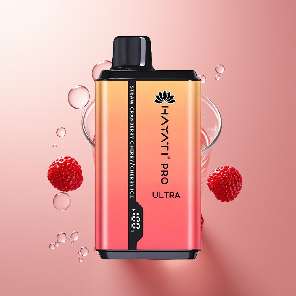 Strawberry Cranberry Cherry Ice Hayati Pro Ultra 15000 Puffs Disposable Vape