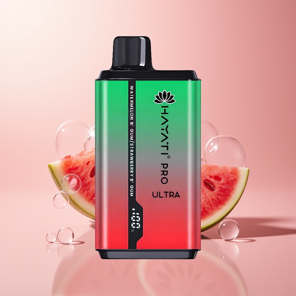 Watermelon Bubblegum Strawberry Bubblegum Hayati Pro Ultra 15000 Puffs