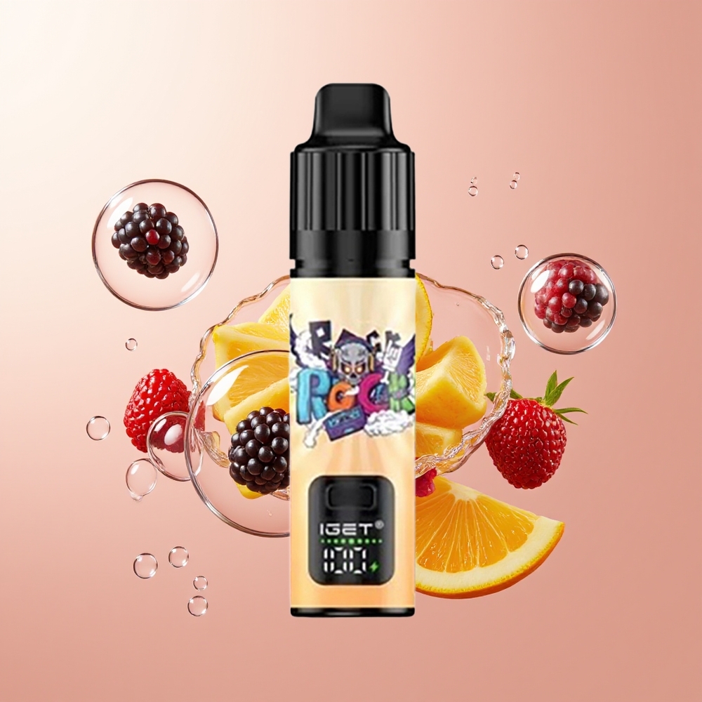 Blackberry Pineapple Orange IGET BAR PLUS S3 POD 10000 Puffs Rechargeable