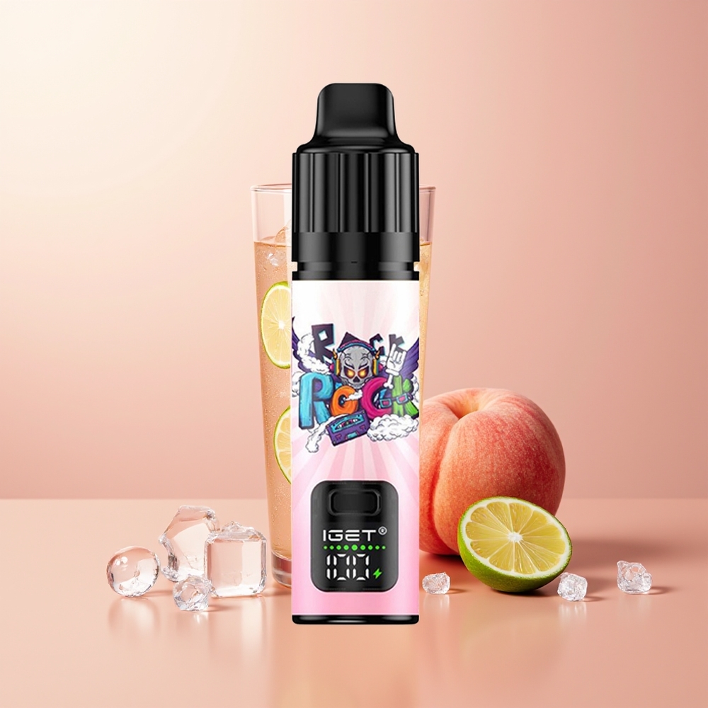 Peach Lychee Lime Ice IGET BAR PLUS S3 POD 10000 Puffs 950 mAh Disposable Vape