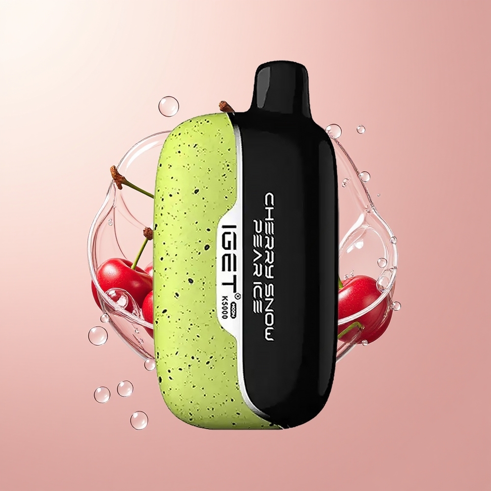 Cherry Snow Pear Ice IGET Moon K5000 5000 Puffs Mesh Coil Disposable Vape