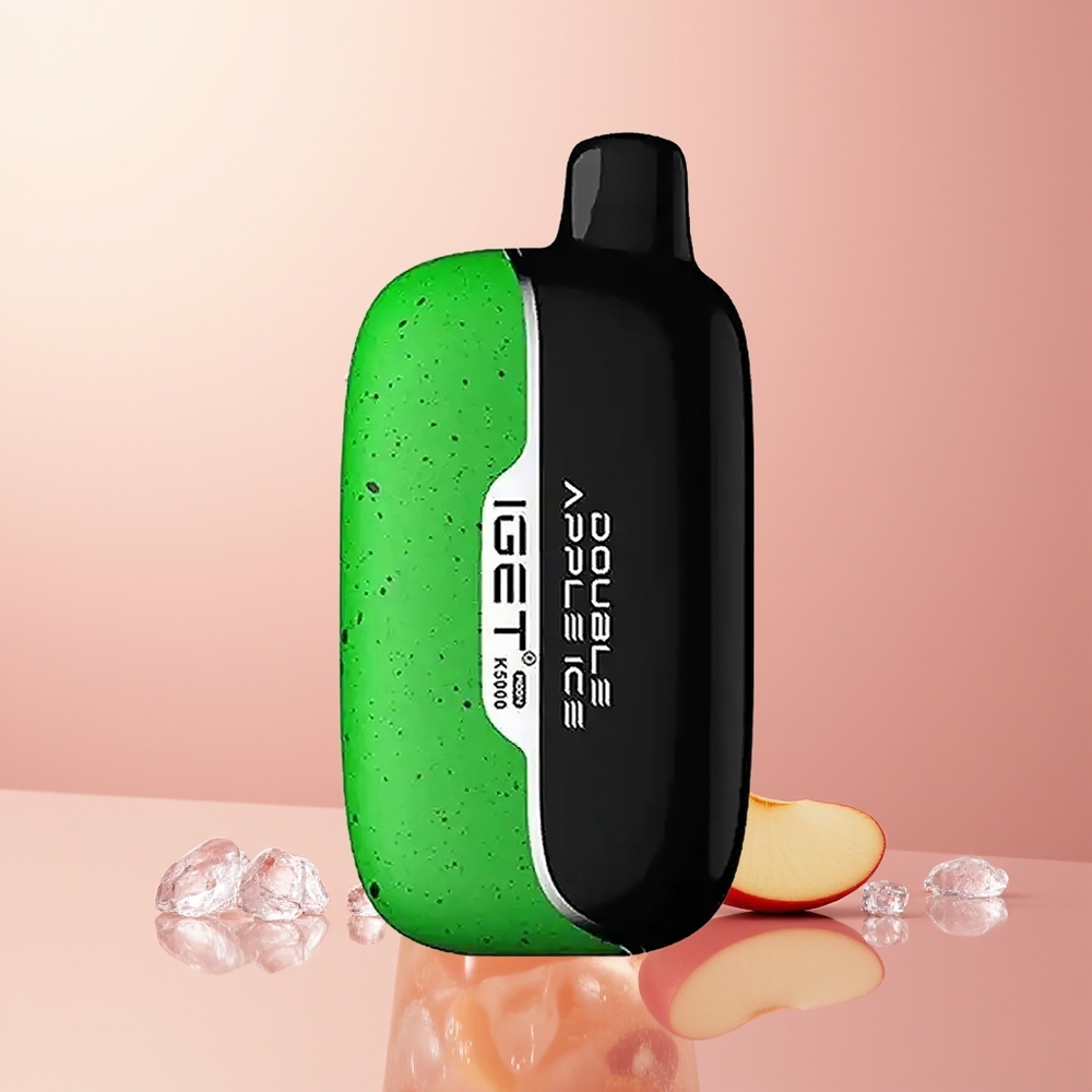 Double Apple Ice IGET Moon K5000 5000 Puffs PC Disposable Vape
