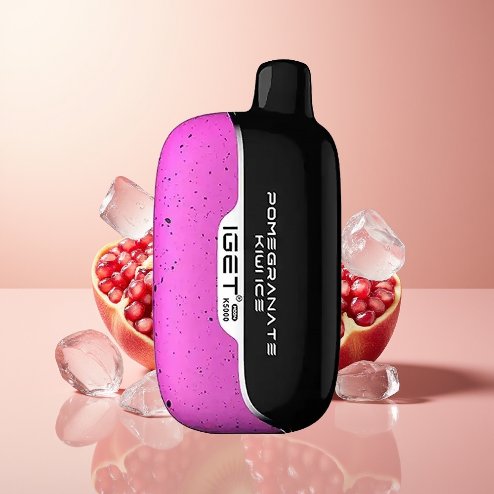 Pomegranate Kiwi Ice IGET Moon K5000 5000 Puffs PC Disposable Vape