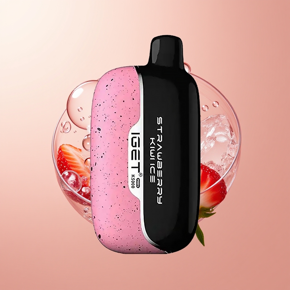 Strawberry Kiwi Ice IGET Moon K5000 5000 Puffs PC Material Disposable Vape