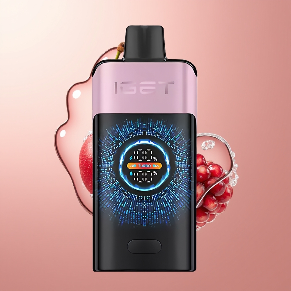 Cherry Pomegranate IGET ONE 12000 Puffs Large Curved Color Screen
