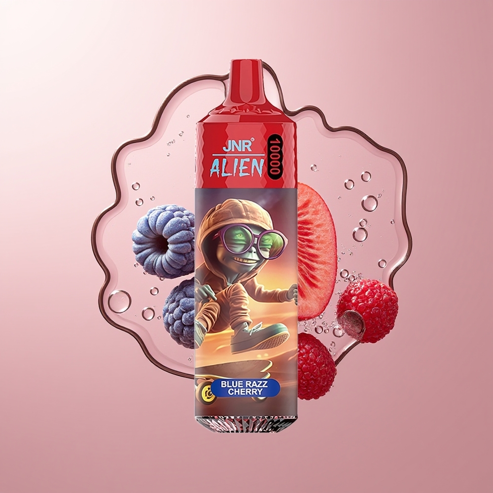 Blue Razz Cherry JNR Alien 10000 Puffs RGB LED Disposable Vape