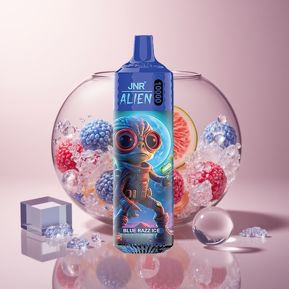 Blue Razz Ice JNR Alien 10000 Mesh Puffs
